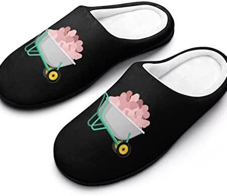 BAIKUTOUAN Crazy Penis Unisex Cotton Slippers Comfortable House Shoes Machine Washable With Non Slip Rubber Soles
