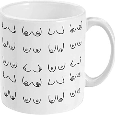 Boobie Mad Mug - Perfect Funny Mug Gift, or Sarcastic Present For Men or Women for Birthdays, Secret Santa or Christmas, Dishwasher and Microwave Safe