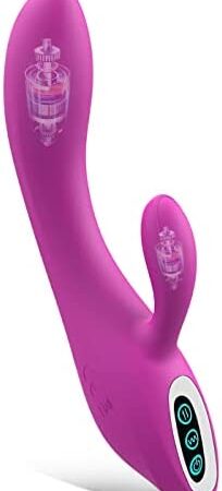 Rabbit G spot Vibrators for Women, Silent Clitoris Vibrators Sex Toys for Women Pleasure, Funend Classic Vibrators Vibrating Dildos Clitoral Stimulator for Women Couples with 7 Strong Modes, Purple