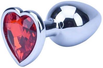 Precious Metals Limited Edition Heart Shaped Anal Plug, Silver