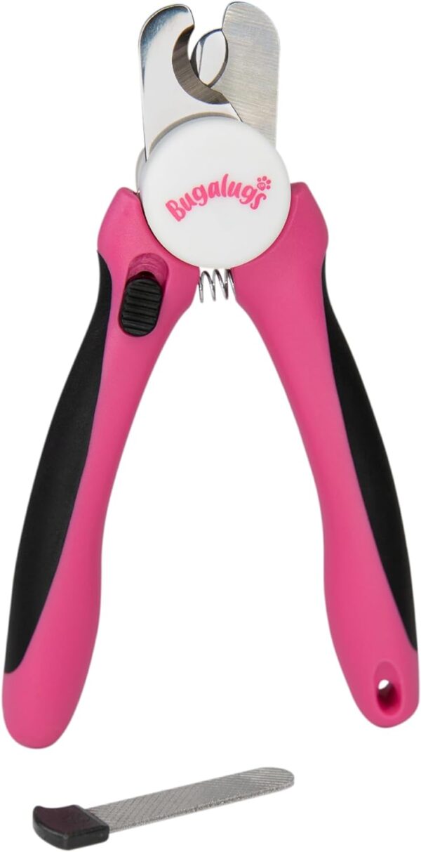 BUGALUGS Dog nails clippers & Cat Nail Clippers - Nail Trimmer with Safety Guard & Dog Nail File. Suitable for Pets, Dogs, Puppy, Cats, Kitten Nails & Claws. Pet Grooming Supplies (Small to Medium)