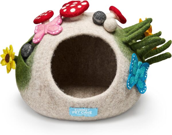 Cat Cave, Felted Cat Cave, Everest Mushroom Cave, 100% Wool, Handmade