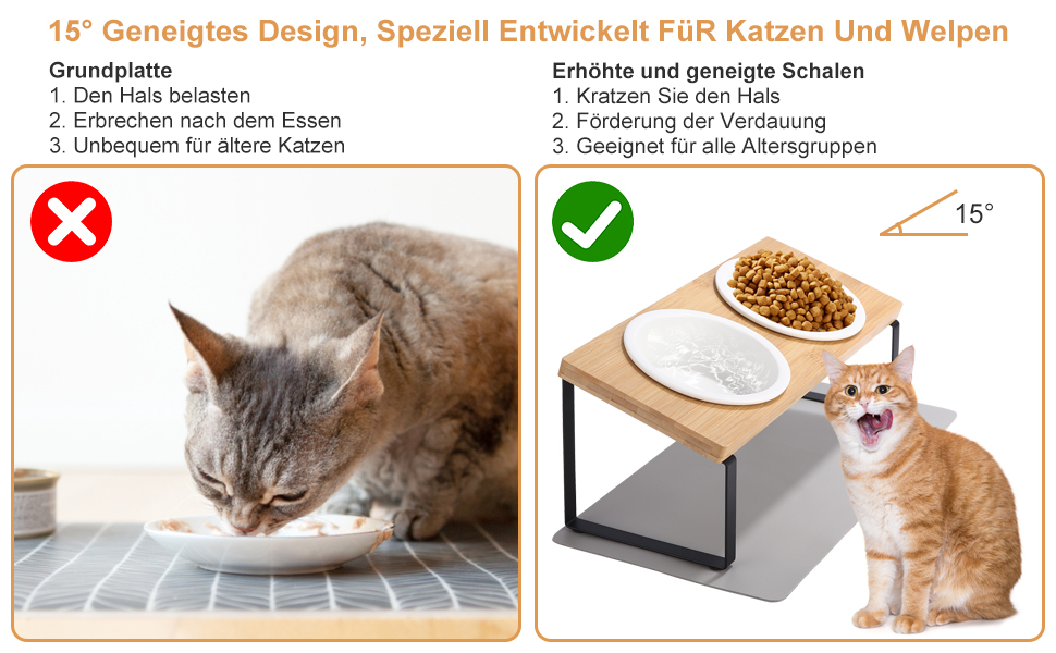 Elevated Cat Feeding Bowls