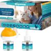 Woyamay Cat Pheromone Diffuser, Cat Calming Plug-in Diffuser for Relaxants & Anxiety Relief for Cats, 3-In-1 Cat Plug In Calmer Kit with 1 Diffuser & 2 Refill 48ml Vial for Lasts Up to 60 Days