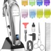 oneisall Dog Clippers Professional for Thick Hair,Dog Grooming Kit, 2 Speed Cordless Pet Hair Trimmer Shaver with Metal Blade for Dogs Cats