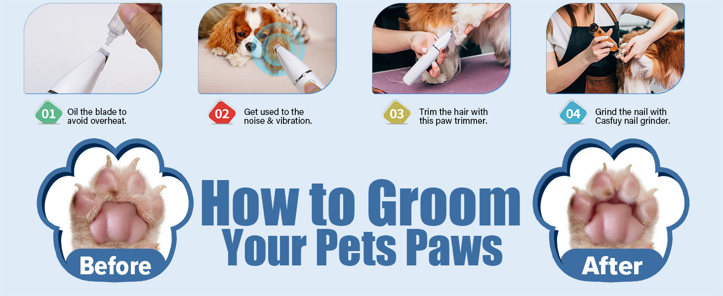 How to Groom Your Pets Paws?