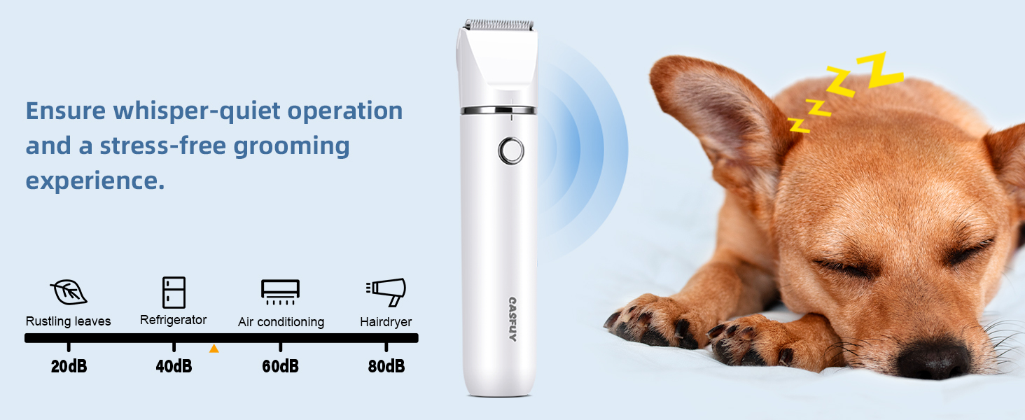 Ensure whisper-quiet operation and a stress-free grooming experience.