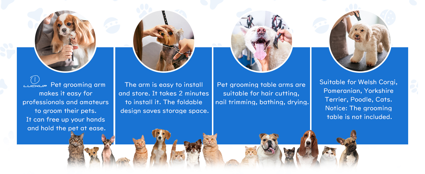 Dog Grooming Arm Shape