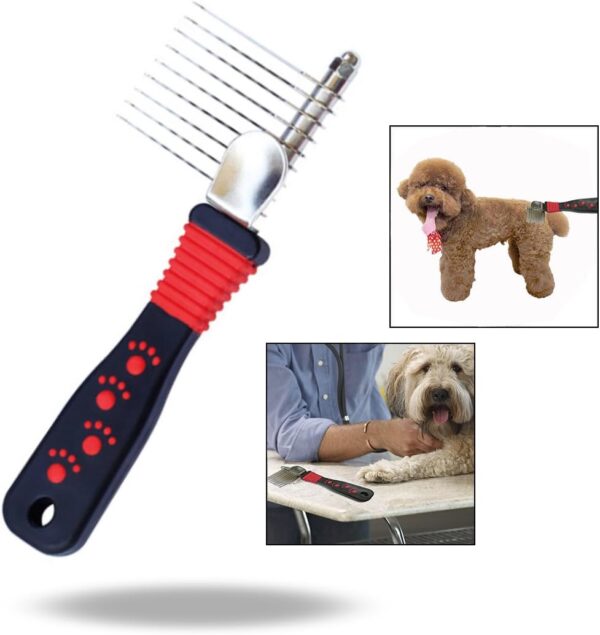 OFKPO Pet Dematting Comb,Detangling Matted or Knotted Undercoat Hair Grooming Accessories Tool for Dog,Cat