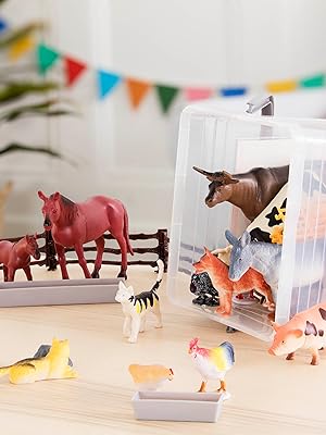 horse toy schleich animal farm breyer figurine plastic Melissa doug miniature toddler kids barn wood