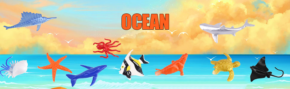 Ocean Animals Figures