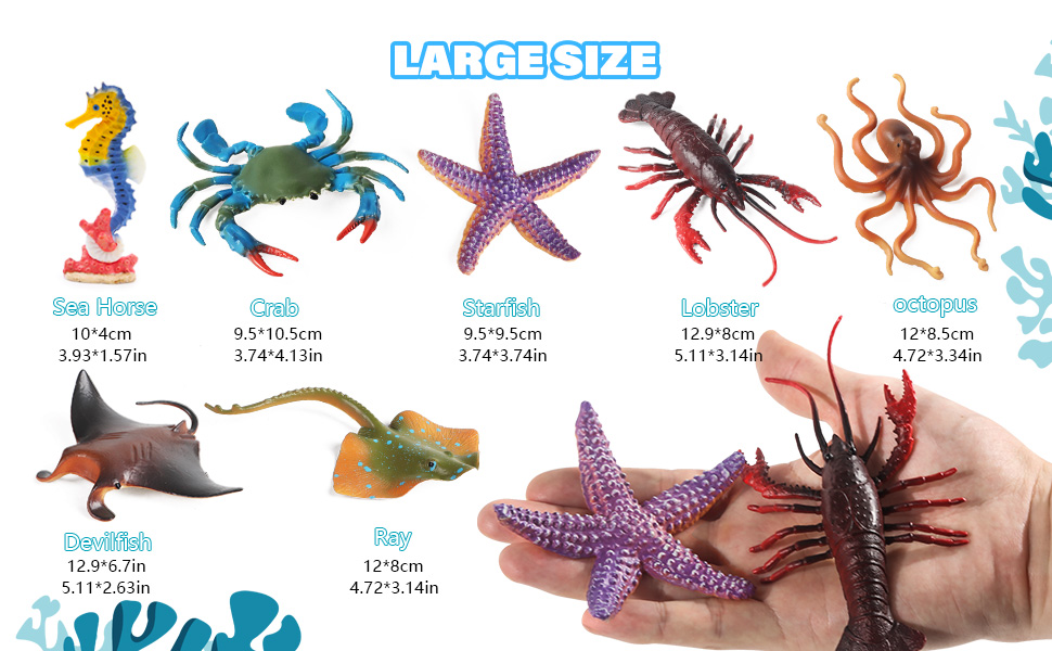 Large Plastic Sea Animals