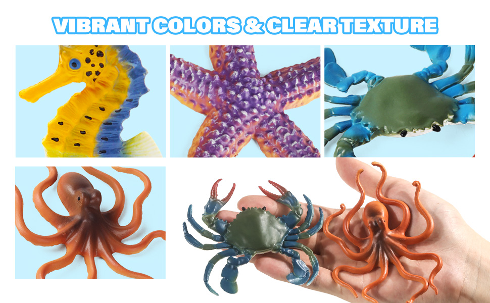 Realistic Sea Animals Figurines