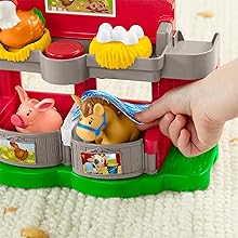 ​Fisher-Price Little People Caring for Animals Farm Playset with Smart Stages learning content