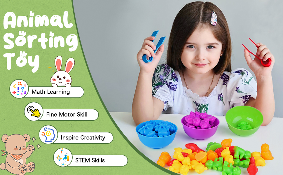 Montessori Toys 58 Pieces Counting Montessori Math Toys