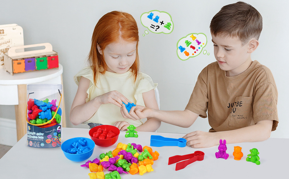 Montessori Toys 58 Pieces Counting Montessori Math Toys