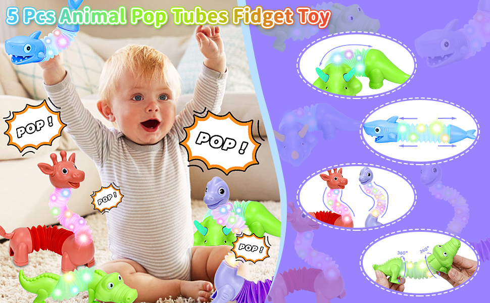 LED Pop Tubes Sensory Toys