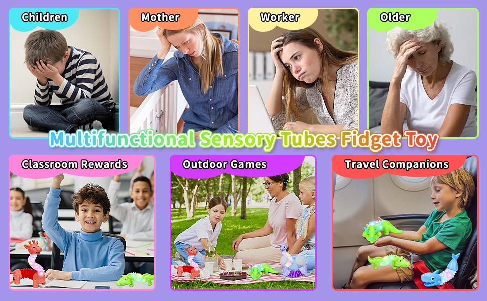  Sensory Tubes Fidget Toy