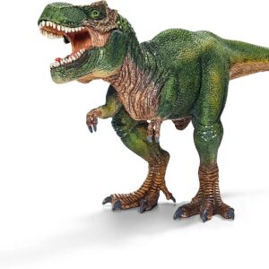 schleich DINOSAURS — 14525 Tyrannosaurus Rex, Dinosaur Toy with Realistic Detail and Movable Jaw, Imagination-Inspiring T-Rex Toy for Boys and Girls Ages 4+, Green