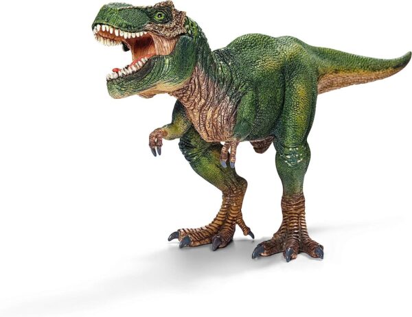 schleich DINOSAURS — 14525 Tyrannosaurus Rex, Dinosaur Toy with Realistic Detail and Movable Jaw, Imagination-Inspiring T-Rex Toy for Boys and Girls Ages 4+, Green