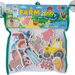 Buddy & Barney Bath Time Stickers Toy for Kids (Farm)