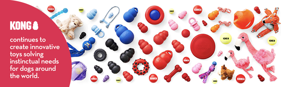 KONG continues to crease innovative toys solving instinctual needs for dogs around the world.