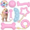 Sanheer 8 Pack Puppy Chew Toy Set Durable Dog Toys for Small Puppy Breeds Teething Toys for Puppies Non-Toxic and Safe Perfect for Training and Playtime