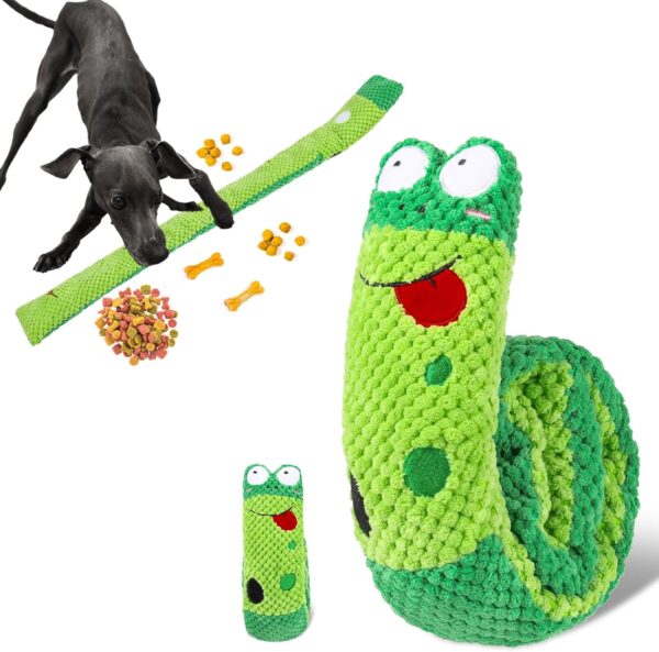 Radsocken Dog Toys Interactive Dog Toys for Boredom, Squeaky Dog Toys Puppy Teething Toys Dog Snuffle Toys for Foraging Instinct Training Dental Care Dog Chew Toys for Pets Small and Medium Dogs