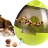 Zellar Treat Dispensing Dog Toy - Dog Treat Ball/Food Dispenser/Interactive Toys/Slow Eating Treat Ball for Small Medium Dogs and Cats (Green)
