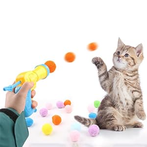 cat interactive toy cat ball cat soft toy moving cat ball toy pet exercise toys cat pom pom balls