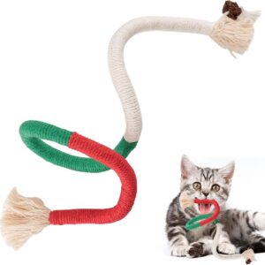 Cat Chew Sticks, Kitten Teething Toys, Cat Teething Toy, Cat Toy Bite Rope, Silvervine for Cats Teeth Cleaning Kitty Stress Release