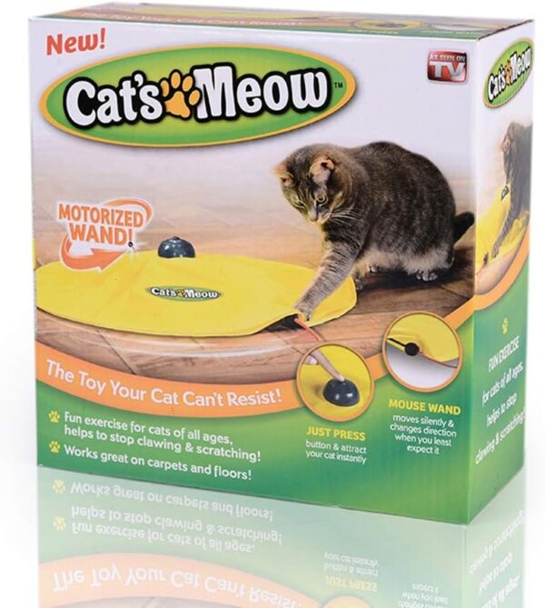 Buyter Cat's Meow Undercover Toy Moving Panic Mouse Interactive Play for Kitten