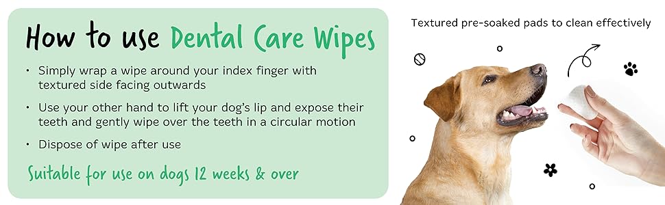 Dental Care Wipes For Dogs - How to use