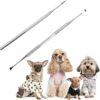 Symphonyw Calculus Remover for Dog, 2pcs Stainless Steel Tarter Remover Oral Tool Pet Dog Cat Dental Teeth Cleaning Tools (2PCS)