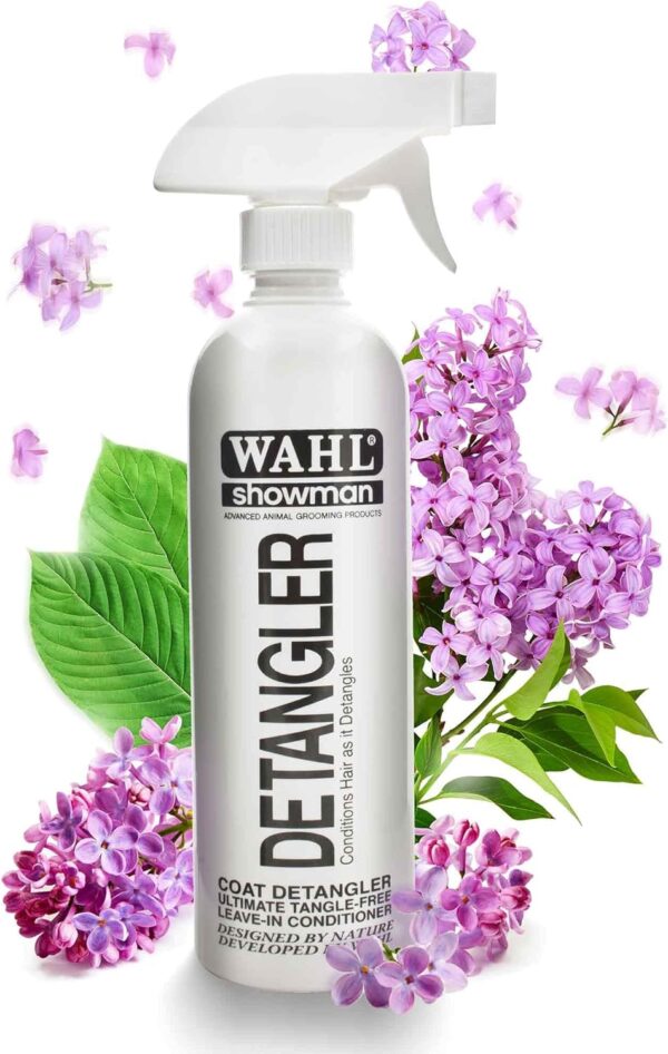 WAHL Dog Detangler Spray, 500 ml, Dematting & Detangling Spray, Leaves Hair Tangle Free, Grooming Pets at Home, Contains vitamins A D and E, Hair Conditioner for Dogs