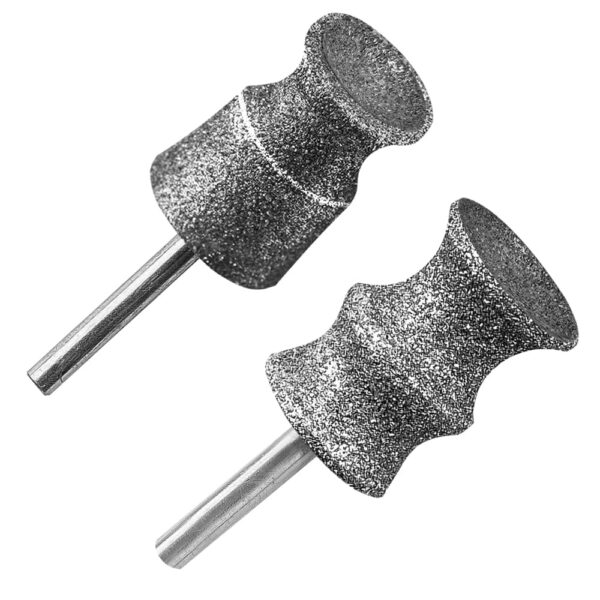 TSLOBIT Diamond Dog Nail Grinder Bits for Rotary Tool,1/8" Nail Grinder Attachment for Dremel Grinder Replacement Heads Pets Nail Care Clippers for Medium Large Dogs,2-Pack（Large A&B）