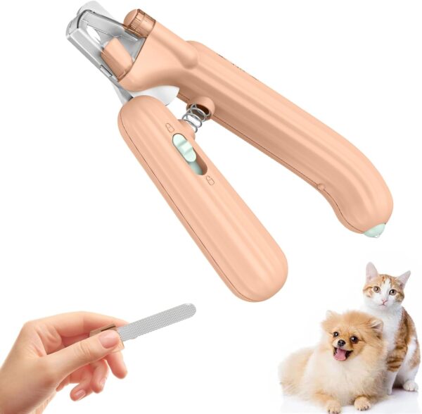 Dog Claw Clippers, Cat Nail Clippers with LED Light, Pet Claw Care Nail Clippersand Trimmers, Anti Cutting Blood Line, for Small Medium Dogs Cats Rabbits And Guinea Pigs Grooming Tool