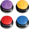 Dog Buttons for Communication and Training Pet Voice Recorder Device, Dog Buttons Talk Training, Pet Talking Training Answer Buzzer, 30 Second Record & Playback, Dog buttons for pet - Pack of 4