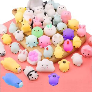 18pcs Random Squishy Toys Mochi Squishy Toys Party Favors for Kids Animals Squishy Stress Toys Unicorn Panda Rabbit Frog Piggy Elephant Polar Bear Seal Cat Toys for Girls & Boys