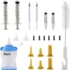 21Pack Newborn Animal Feeder, Puppy, Cat, Kitten,Wildlife Pet Syringe Feeding Kit, Original Nipple with Syringe-s, Feeding Nursing Bottle, Best Suited for Small Mammals Neonates Week Old