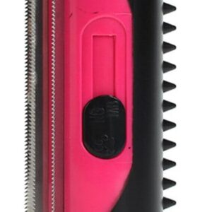 3-in-1 Undercoat Hair Brush, Reusable Pet Hair Remover, Deshedding Trimmer Tool, Pet hair Grooming Comb, Fur care dog brush, Depilatory Roller for Dogs, Cats and all pet hair types. (Red)