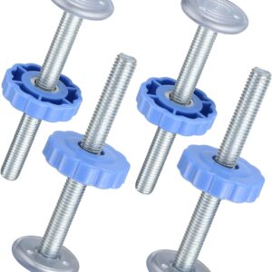 4 Pcs M10(10mm) Pressure Mounted Baby Gates Threaded Spindle Rods, Gates Screw Bolts Fitting Accessory Kit for Stair Gates， Pressure Mounted Baby Safety Gates, Pet Safety Gates