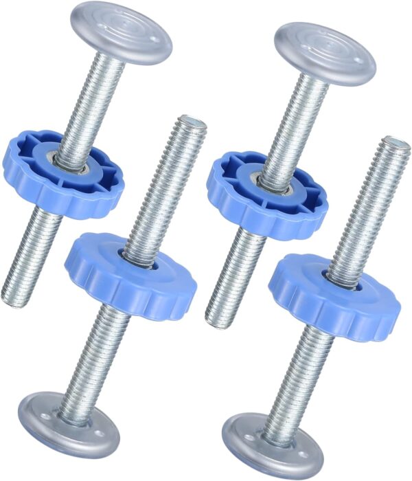 4 Pcs M10(10mm) Pressure Mounted Baby Gates Threaded Spindle Rods, Gates Screw Bolts Fitting Accessory Kit for Stair Gates， Pressure Mounted Baby Safety Gates, Pet Safety Gates