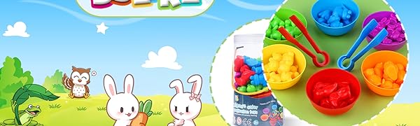 Montessori Toys 58 Pieces Counting Montessori Math Toys