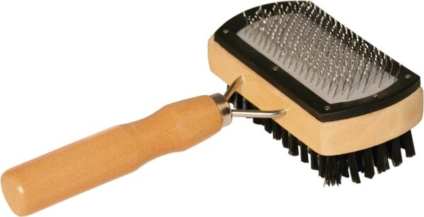 Basic Care Slicker Brush Double Protective Caps and Bristles