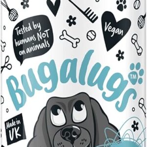 Bugalugs Dog Detangler Spray - leave In conditioner spray for de matting. No tangles. Professional dog grooming formula contains Wheat protein. Pet detangling spray knot removal (200ml)