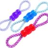 Classic Pet Products Vinyl and Rope Tug Toy, Assorted Color
