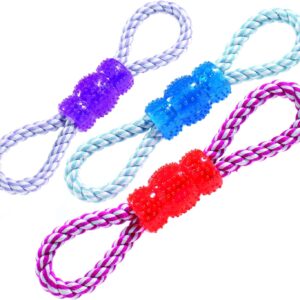 Classic Pet Products Vinyl and Rope Tug Toy, Assorted Color