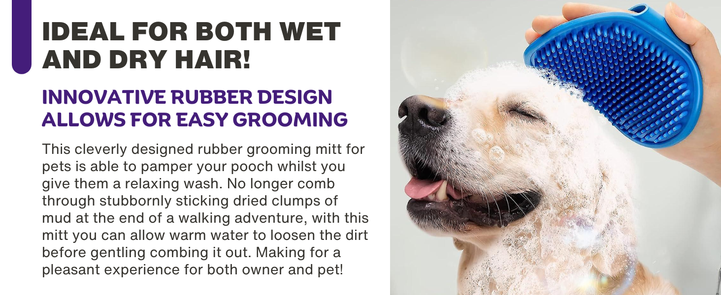 pet grooming mitt