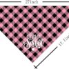 Dog Bandana, Little Sister Dog Bandana, Dog Scarf Classical Plaid Printing, Dog Scarf Accessories, Dog Bandana Pet Scarf, Pet Baby Announcement Scarf Gender Reveal Accessories, Dog Bandana Gift (G1)